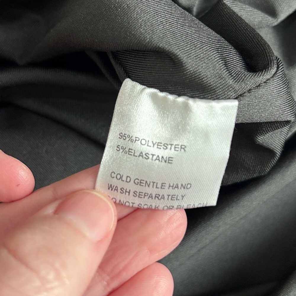 Thatssofetch Miami Maxi Mermaid Fitted Black Dress - image 6